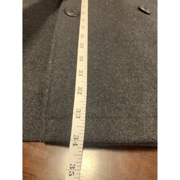 M. Julian Wool Blend Coat Size XL Button Up Black - Picture 6 of 8